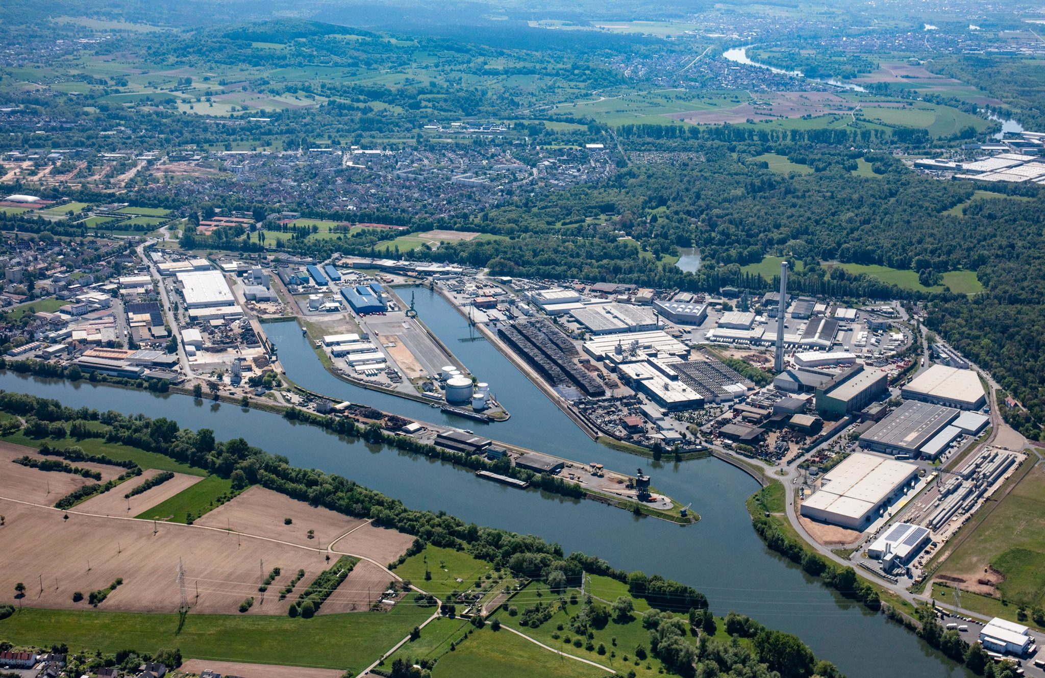 bayernhafen Historie 100 Jahre bayernhafen Aschaffenburg